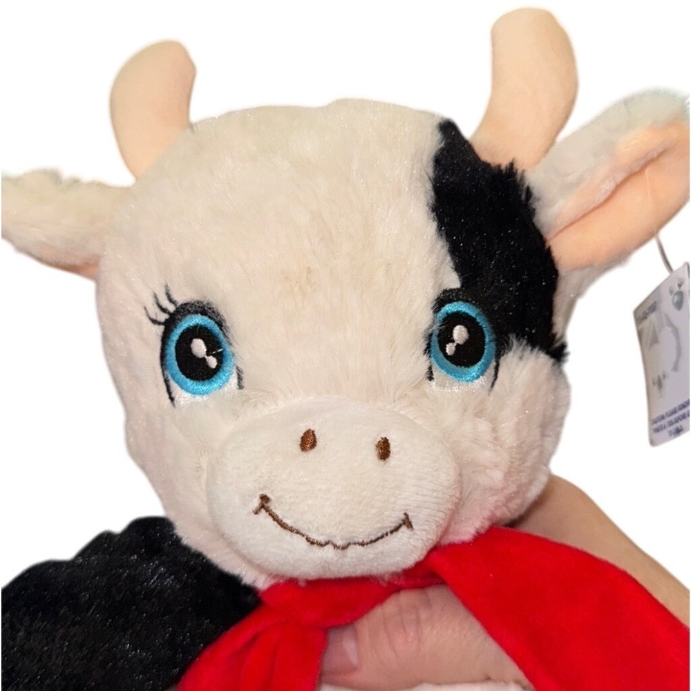 Fair Dinkum Daisy Cow Stuffed Plush Animal Toy‎ Red Scarf Cute Kids NWT